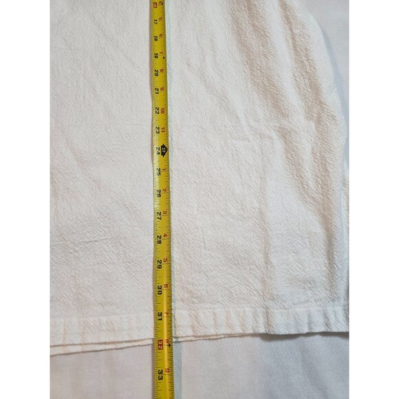 King Size Mens Big Size 3XL White 100% Cotton Henley Shirt W/ Pocket - Picture 11 of 16